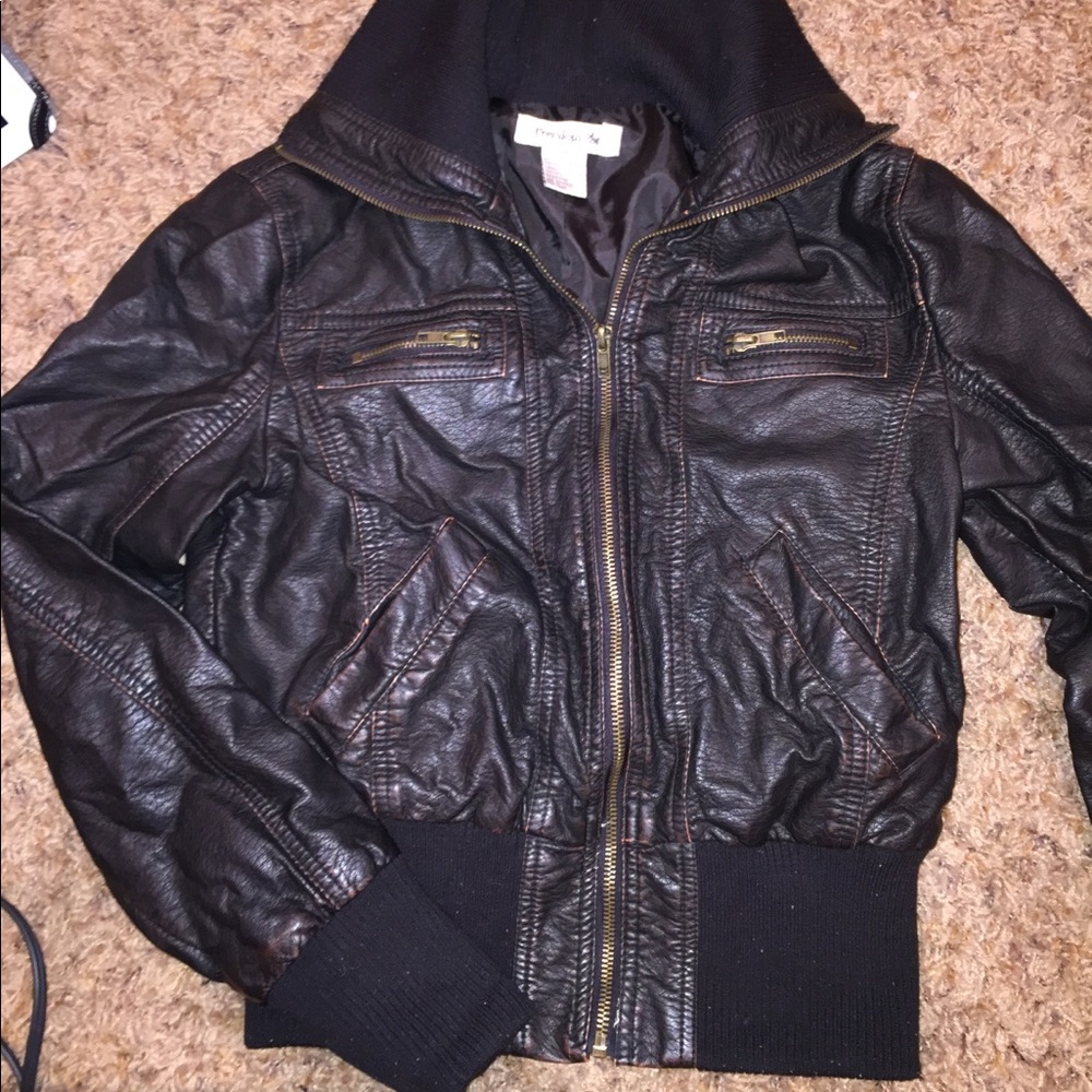Fake Leather Jacket